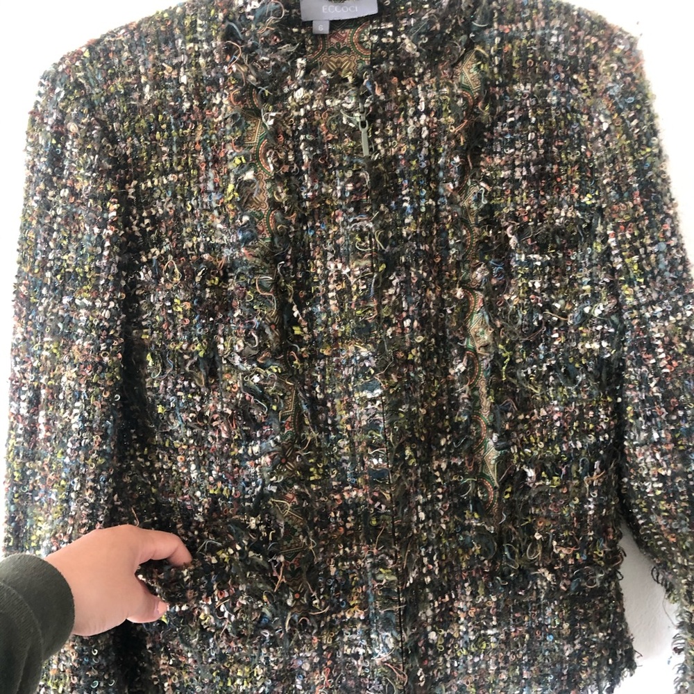 Multicolor tweed jacket - Picture 5 of 7